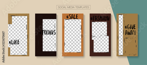 Mobile Stories Vector Collection.