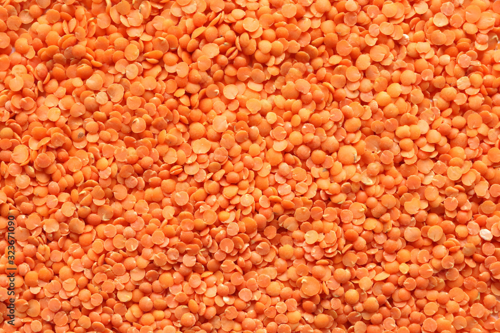 Red Lentil Texture Background Top View Red Lentil Texture Background Top View