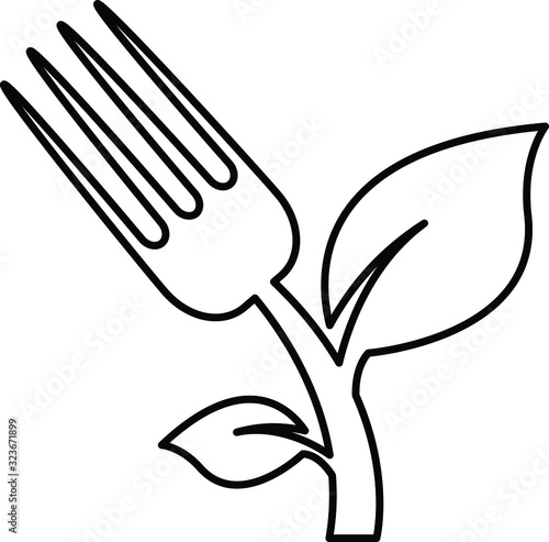Farm To Fork Icon, vector illustration