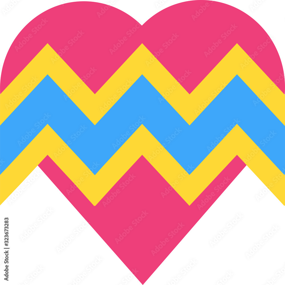 Heart rate flat vector icon Heart rate flat vector icon