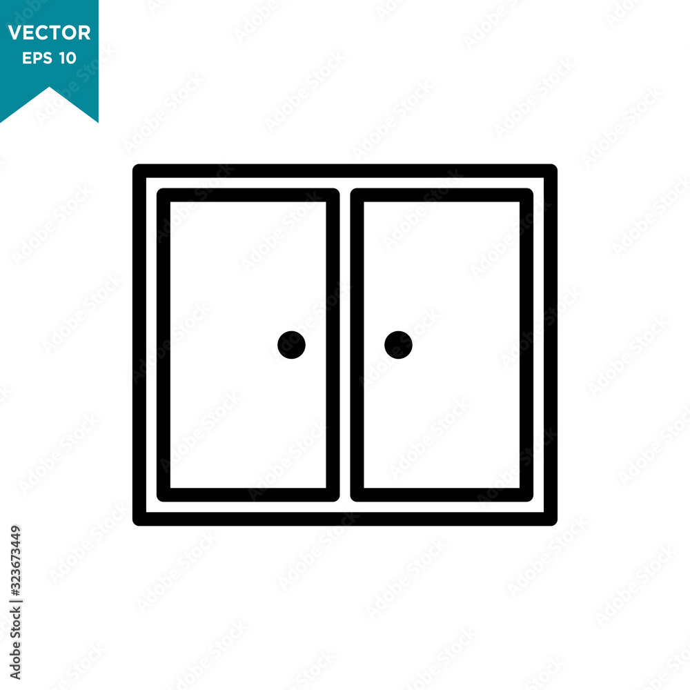 door icon in trendy flat design vector logo template door icon in trendy flat design vector logo template