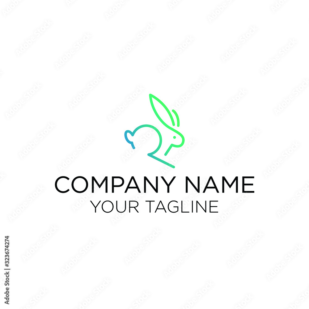 premium rabbit logos for companies and businesses, web or apps premium rabbit logos for companies and businesses, web or apps