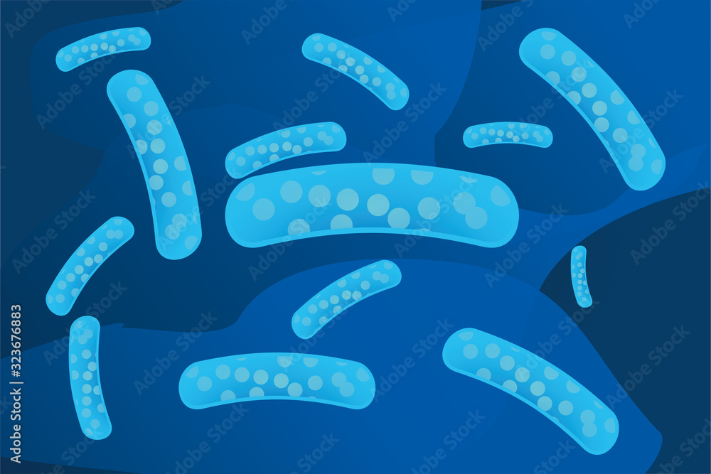 Fototapeta premium Micro bacterium and therapeutic bacteria organisms.