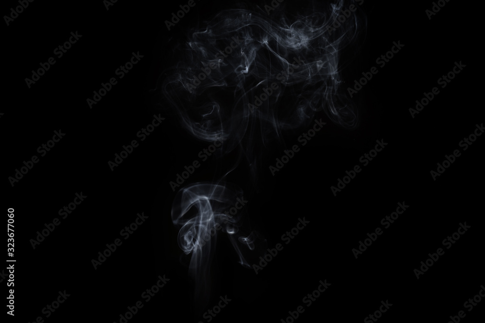 Abstract smoke image on black background Abstract smoke image on black background