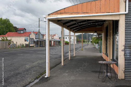 Historic old town Mangaweka New Zealand Highway 1 Western style main street