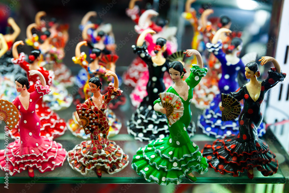 Spanish souvenirs flamenco dancers figurines