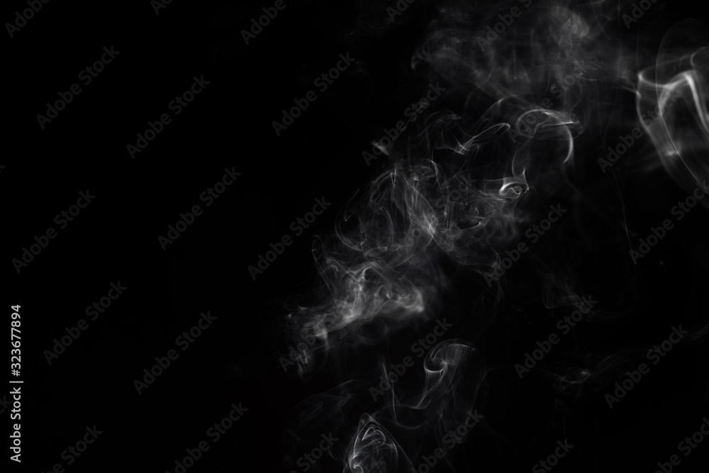 Abstract smoke image on black background Abstract smoke image on black background