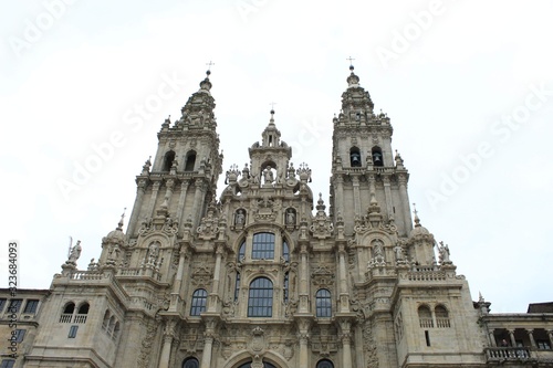 facade of the Santiago de Compostela cathedral
