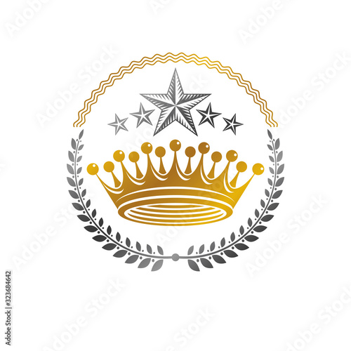 Majestic Crown emblem. Hera...