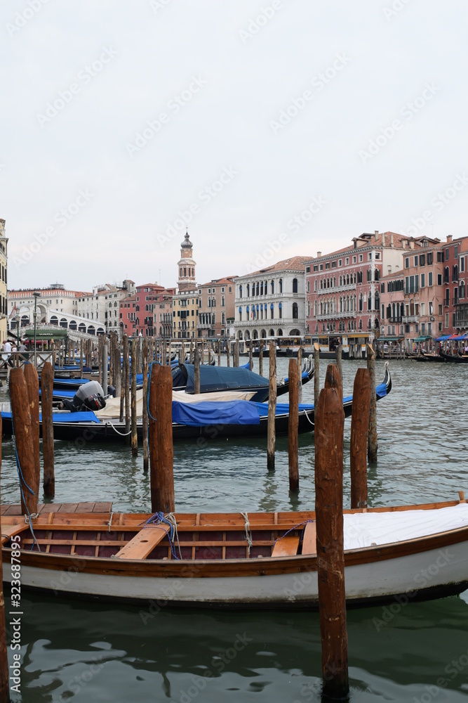 Beautiful view Venezia canal Italy Europe 