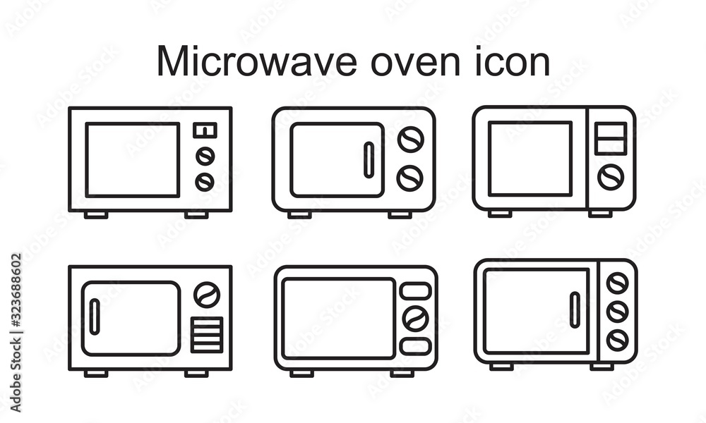 Microwave oven icon template black color editable. Microwave oven icon symbol Flat vector illustration for graphic and web design. Microwave oven icon template black color editable. Microwave oven icon symbol Flat vector illustration for graphic and web design.