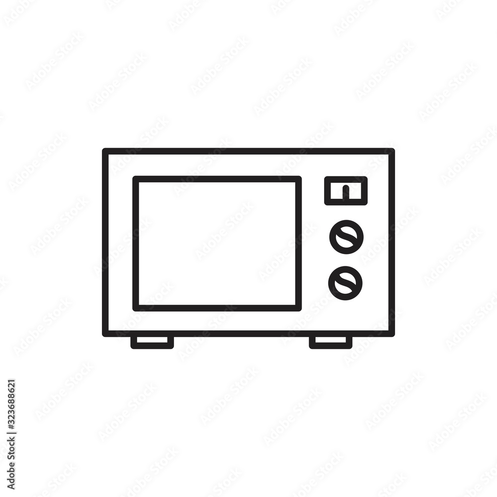 Microwave oven icon template black color editable. Microwave oven icon symbol Flat vector illustration for graphic and web design. Microwave oven icon template black color editable. Microwave oven icon symbol Flat vector illustration for graphic and web design.