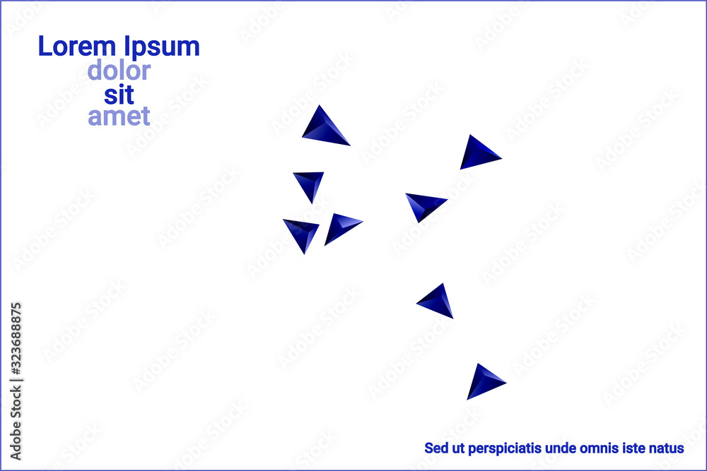 Fototapeta premium Triangular background.