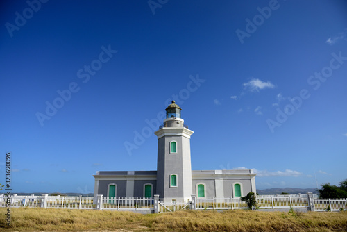 Faro Los Morrillos de Cabo Rojo lighthouse on the southwest coast of Puerto Rico photo