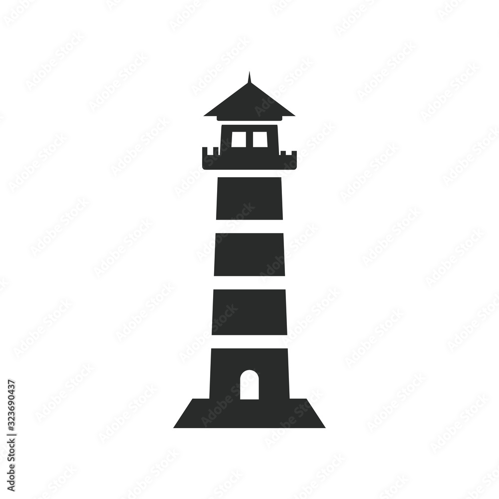 lighthouse icon vector design illustration