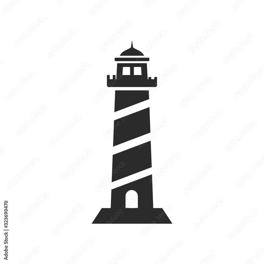 lighthouse icon vector design illustration