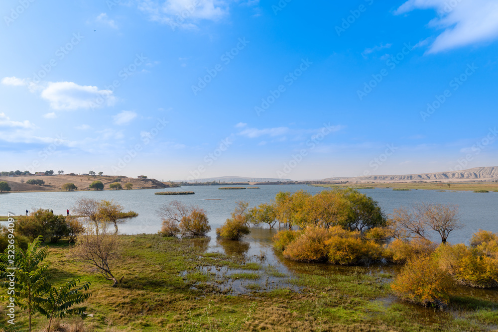 Kizilirmak River just near Cesnigir Bridge in Kirikkale, Turkey Kizilirmak River just near Cesnigir Bridge in Kirikkale, Turkey
