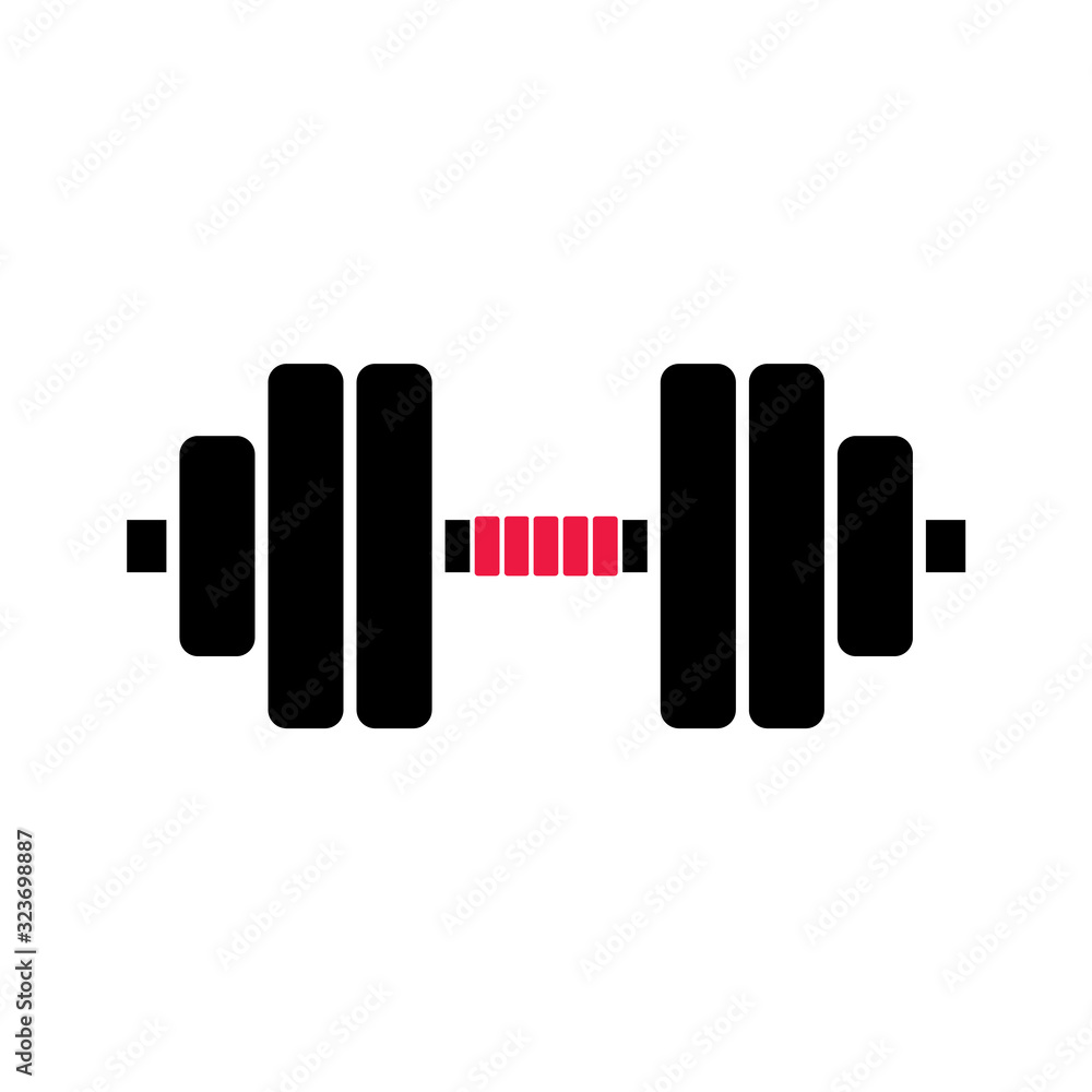 Dumbbell workout icon. Gym icon. Workout symbol - vector icon Dumbbell workout icon. Gym icon. Workout symbol - vector icon