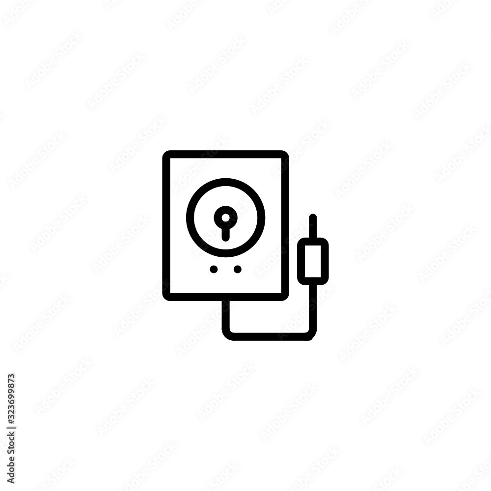 Voltmeter Tester Electrical Engineer Icon, Logo, Vector Voltmeter Tester Electrical Engineer Icon, Logo, Vector