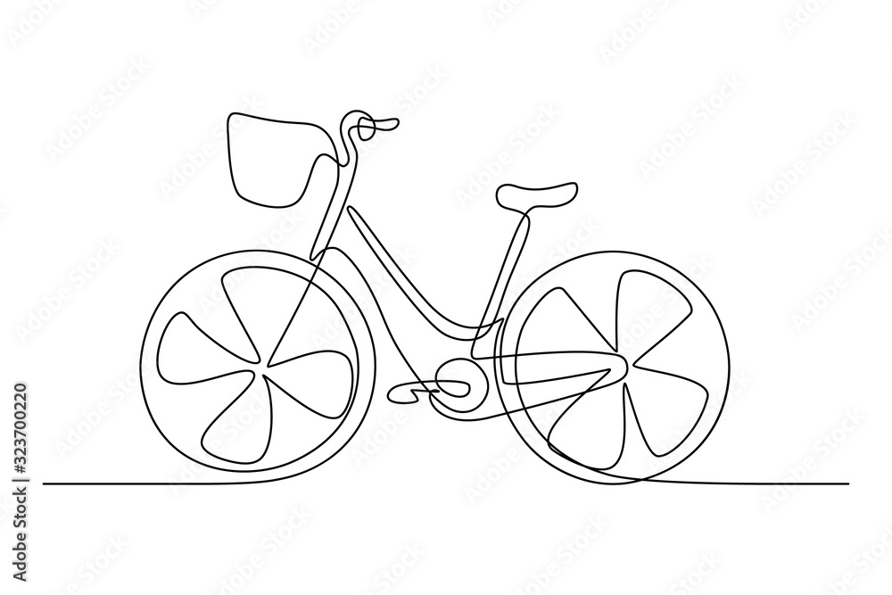 Bicycle Drawing Basket