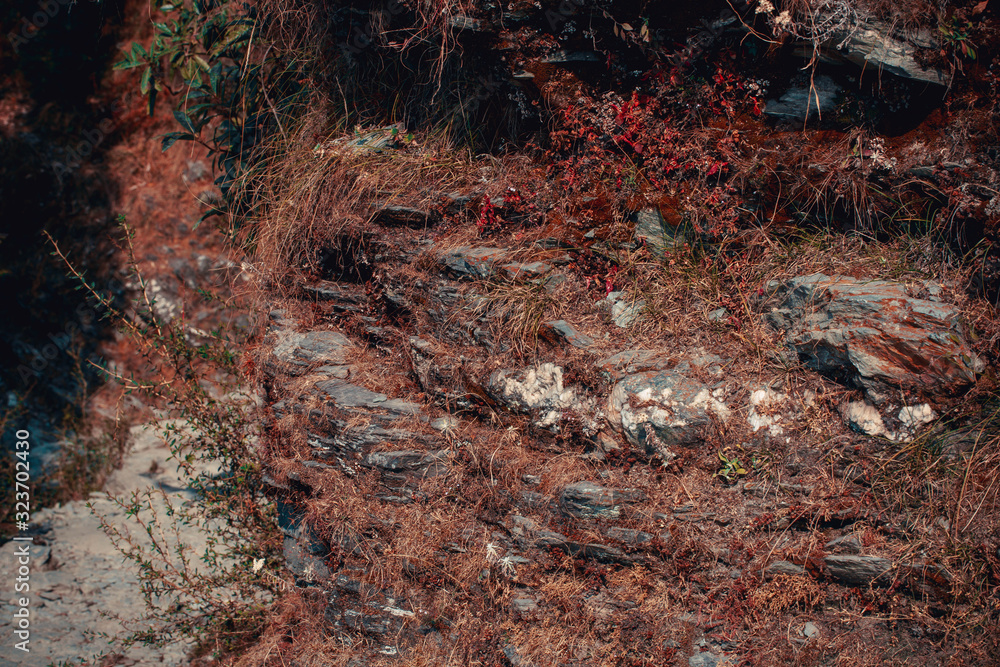 Stone mountain texture background. red Stone mountain texture background. red