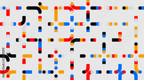 Linear Abstract Vector Pattern Design