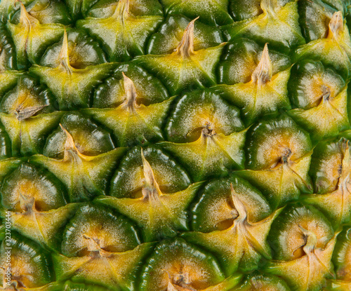 Close-up fresh pineapple texture.