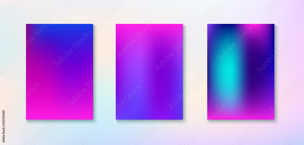 Fototapeta premium Purple, Pink, Turquoise, Blue Gradient Shiny Vector Background. 