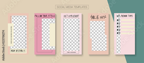 Mobile Stories Vector Collection.