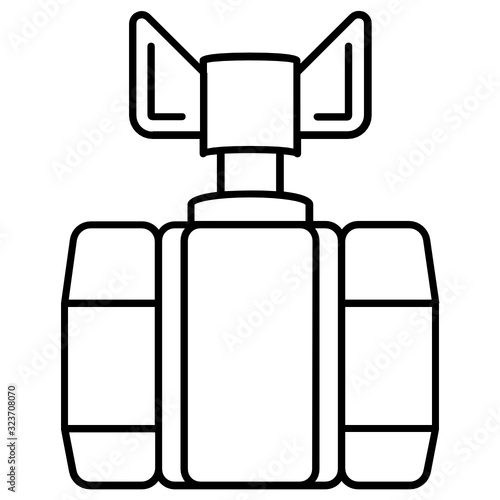 Flow of fluids adjuster concept, check valves vector icon design, plumber handle valve on white background
