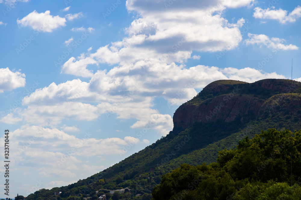 Hartebeespoort dam and mountain range in south africa Hartebeespoort dam and mountain range in south africa