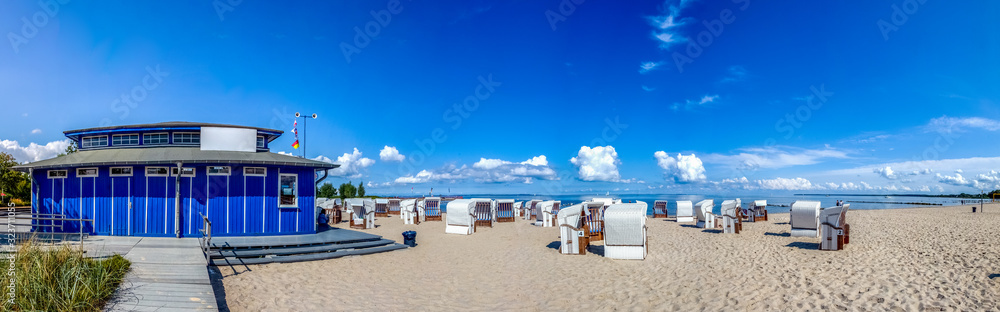 Naklejka premium Panorama Seebad Ueckermuende, Deutschland 