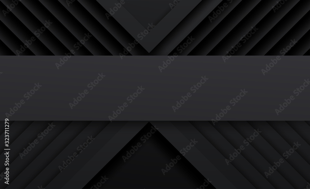 Obraz premium center copy space with X frame square diamond pattern Abstract 3d vector black background,grunge surface-illustration,abstract