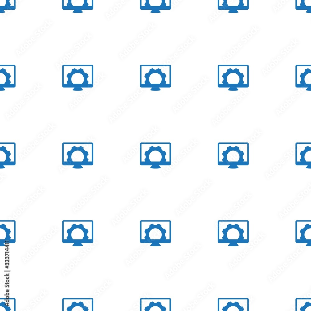 Computer repair icon pattern seamless isolated on white background. Editable filled Computer repair icon. Computer repair icon pattern for web and mobile.