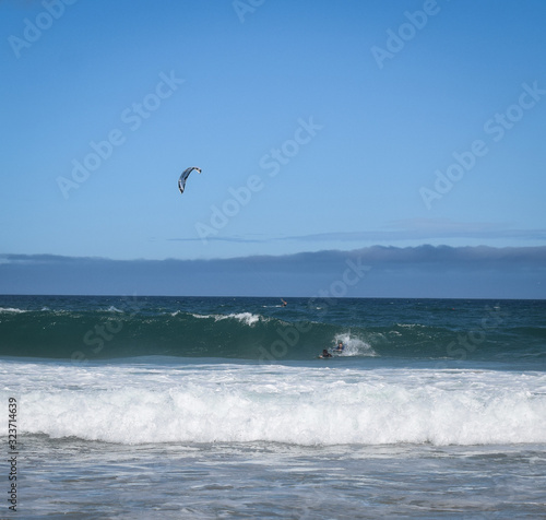 Aquamarine sea and azure blue skies, Klein Brakrivier, Western Cape, South Africa