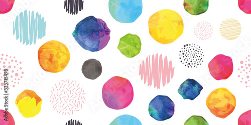 Cute geometric background. Seamless pattern.Vector. かわいい幾何学パターン	