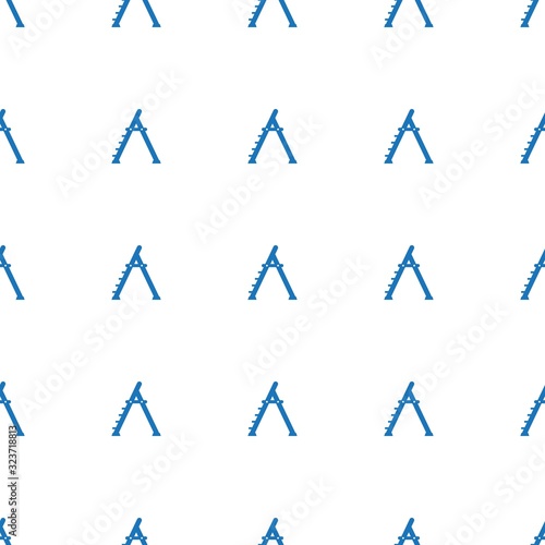 stepladder icon pattern seamless isolated on white background. Editable filled stepladder icon. stepladder icon pattern for web and mobile.