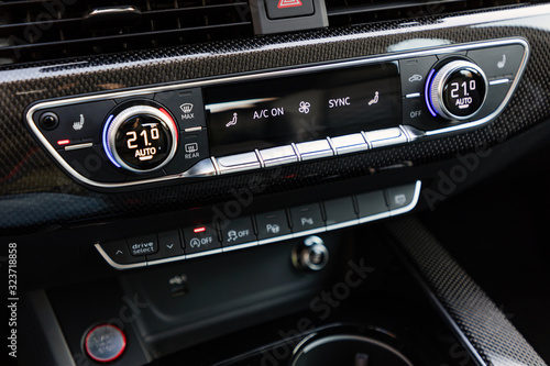 Control buttons on dashboard of a car © yakub88