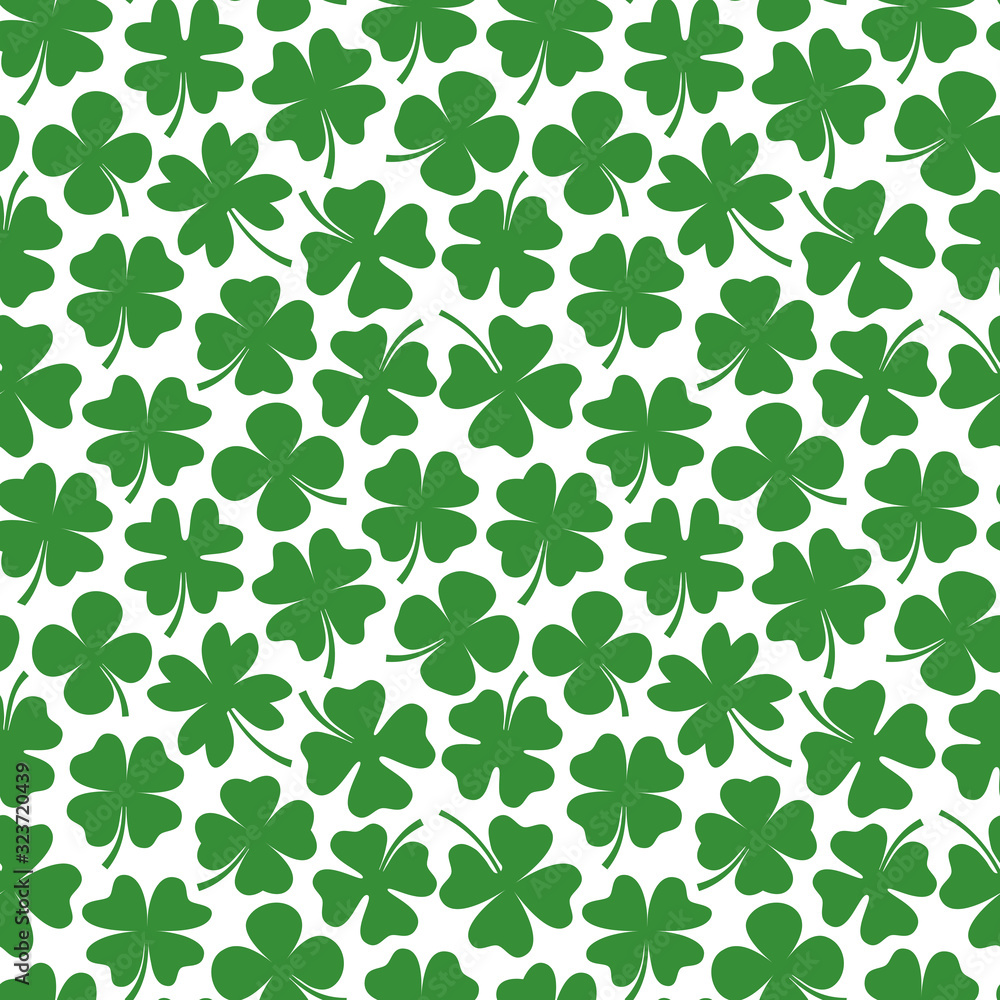 Clover green on white Clover green on white