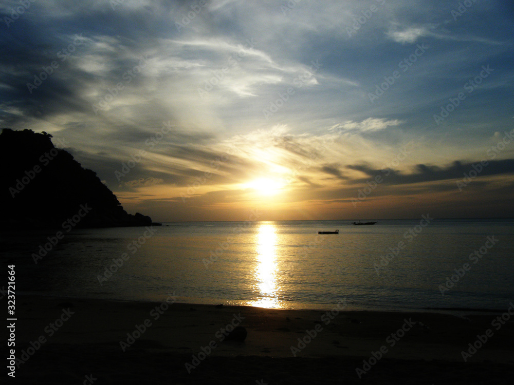 Obraz premium Tropical Beach Sunset