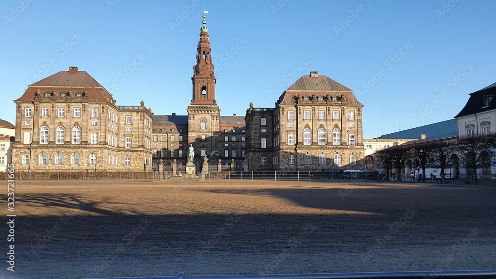 Naklejka premium Christiansborg Palace in Copenhagen, Denmark