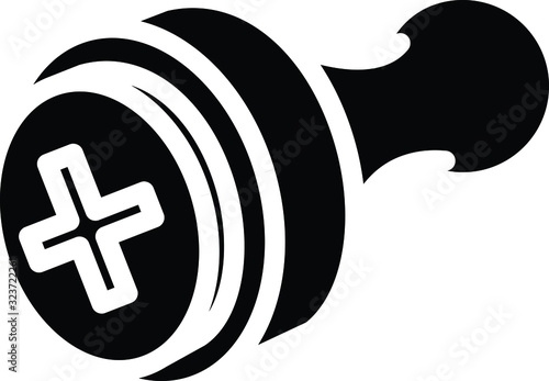 sick leave icon, vector illustration