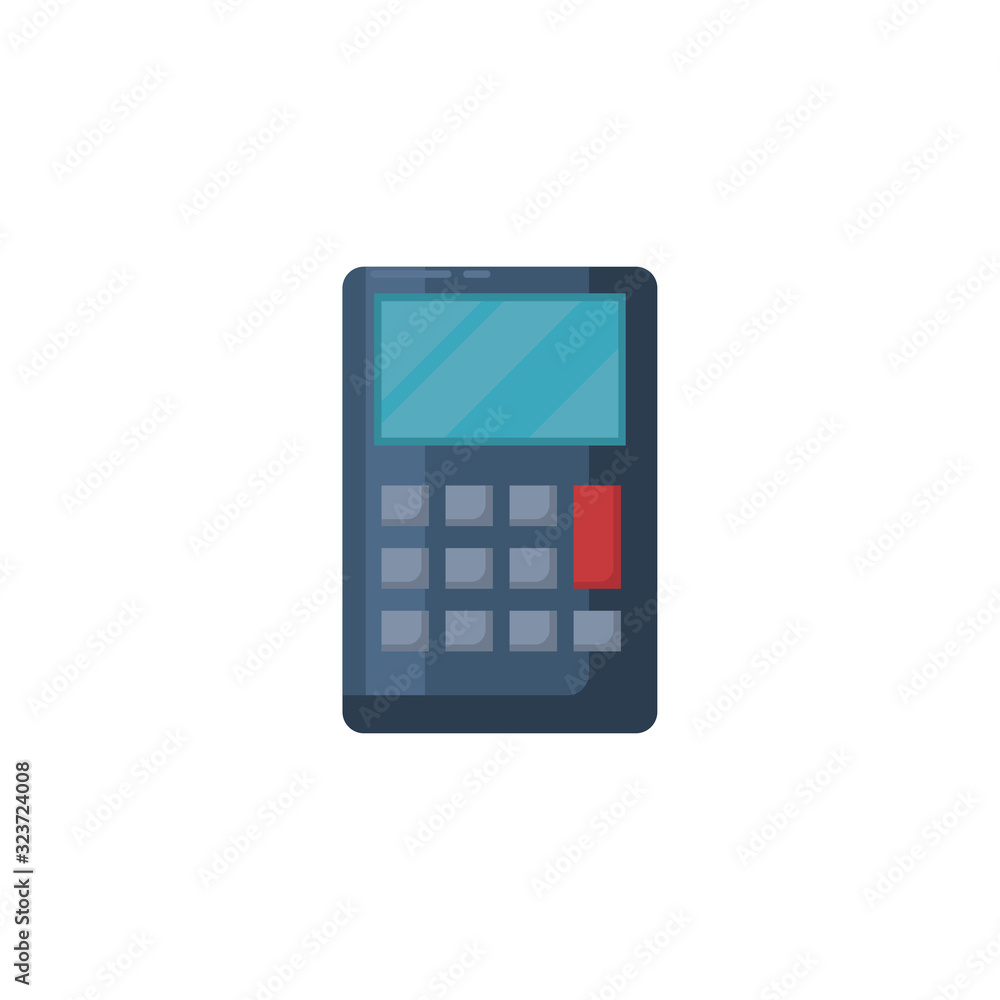 Isolated calculator fill style icon vector design Isolated calculator fill style icon vector design
