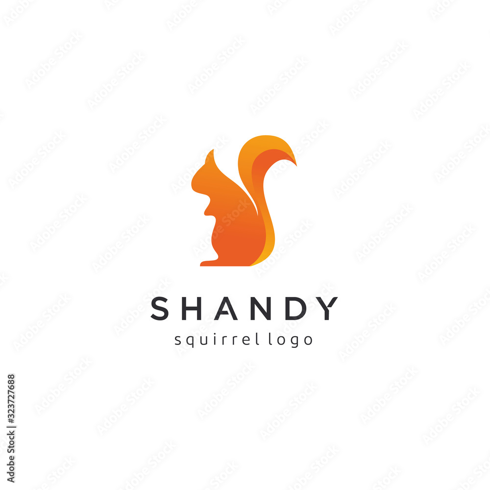 Creative squirrel logo design Creative squirrel logo design