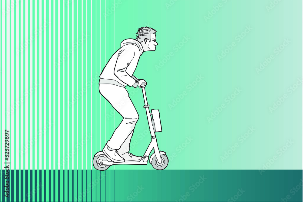 Una persona en panite de perfil Una persona en panite de perfil