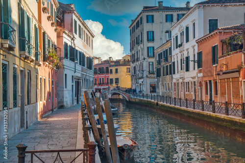 Water channels in the city of Venice