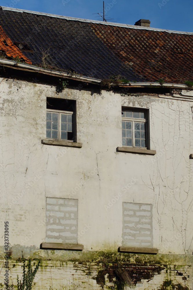 Detail eines Abrisshauses Detail eines Abrisshauses