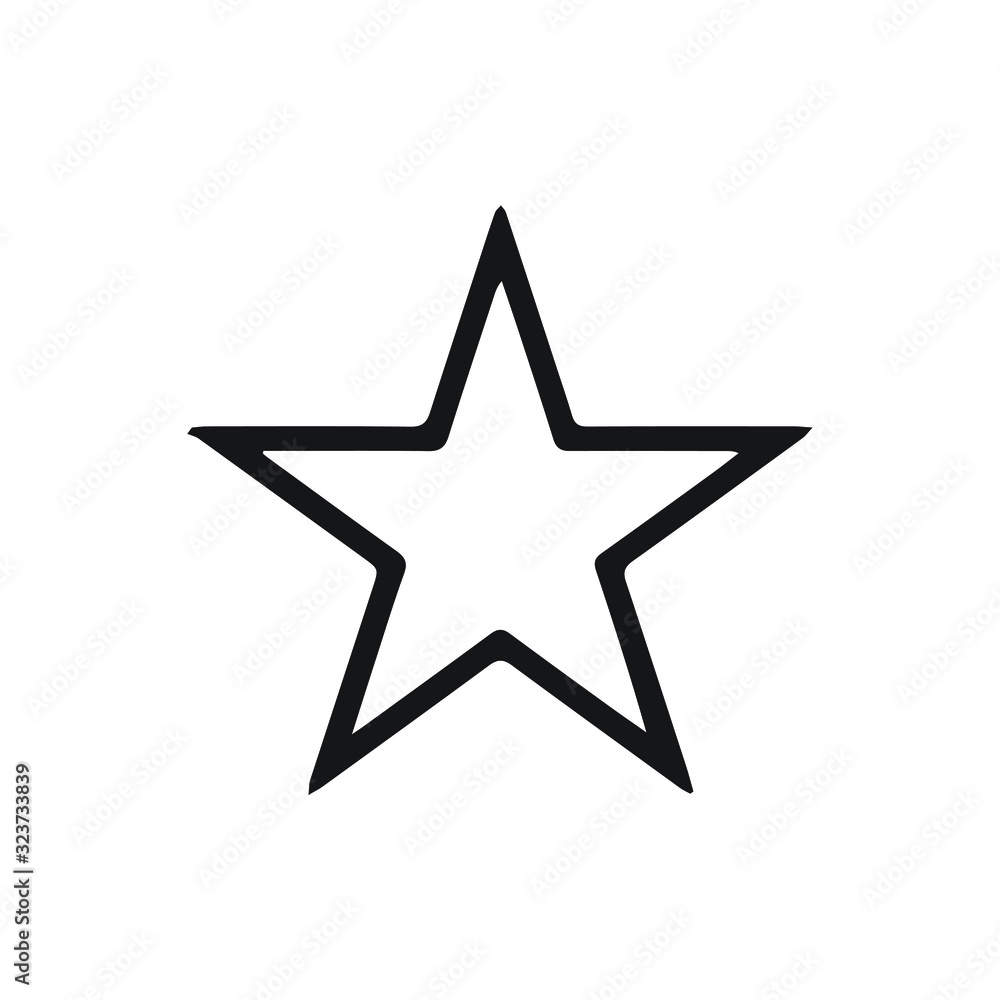 star isolated on white background star isolated on white background