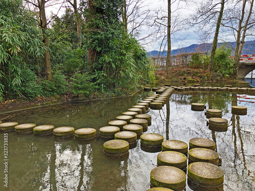 A small pond in the Zurichhorn Park(Zürichhorn or Zuerichhorn) area - Zürich (Zurich or Zuerich), Switzerland photo