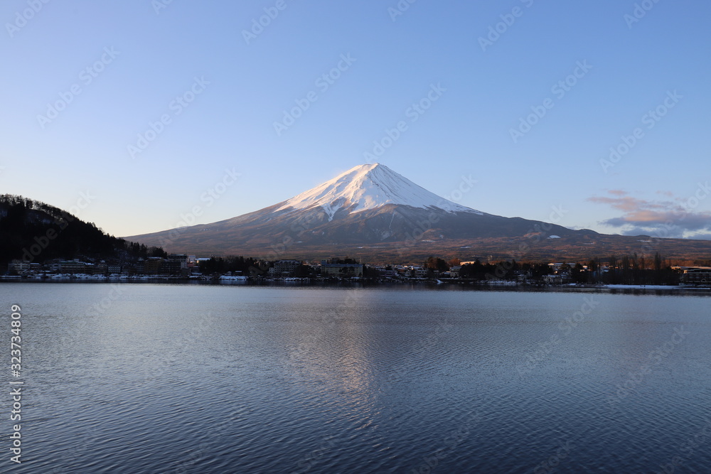 河口湖からの富士山